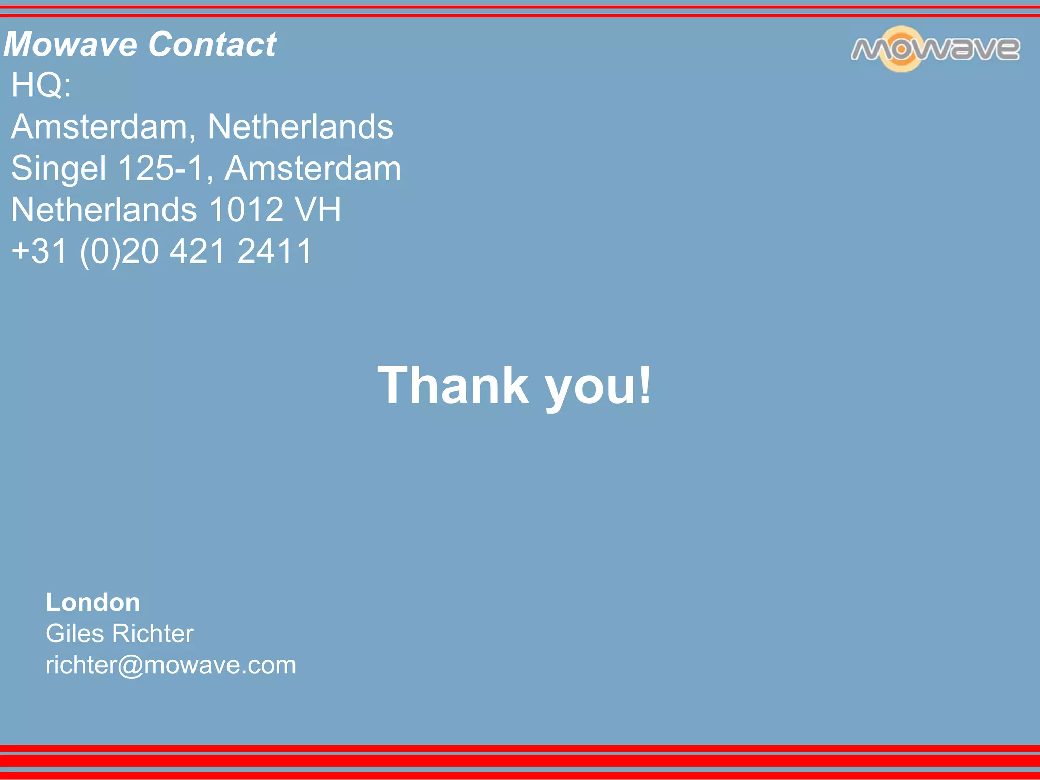 Social Networking Mowave Mobile Monday Amsterdam