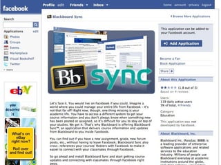 Application in Facebook 