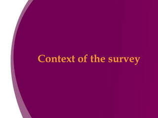 Context of the survey 