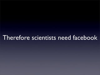 Social Networks For Scientists
