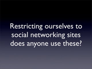 Social Networks For Scientists