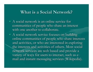 Social Networks In Education
