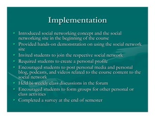 Social Networks In Education