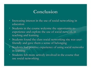 Social Networks In Education