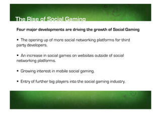 The Social Gaming Revolution
