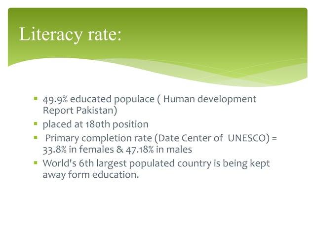 Social Problems Of Pakistan PPT