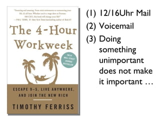 12/16Uhr Mail Voicemail Doing something unimportant does not make it important … 