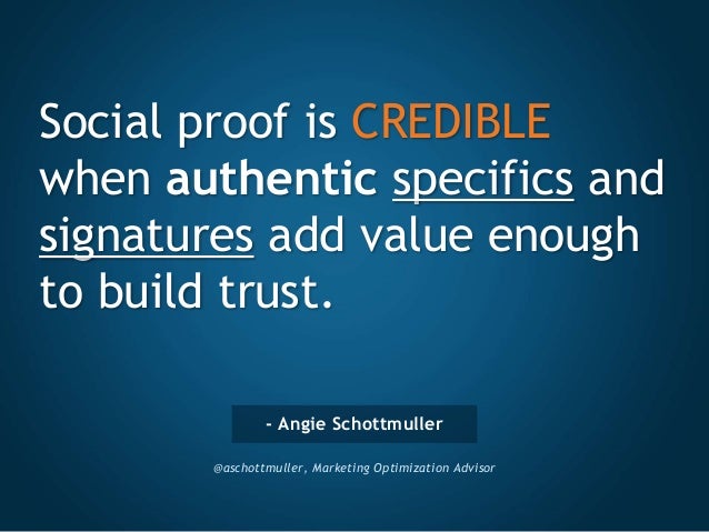 Social Proof Conversion Optimization Secrets Slide 46
