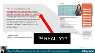 TM REALLY?? 
Social Proof Tips to Boost Landing Page Conversions | @ThreeDeep @aschottmuller 
What *NOT* to do social proof example 
 
