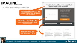 IMAGINE.... 
TESTIMONIAL SNIPPET AS 
BENEFIT-DRIVEN HEADLINE 
(add text signature) 
AUTHENTIC, VALUE-ADDED 
CUSTOMER ACTIO...
