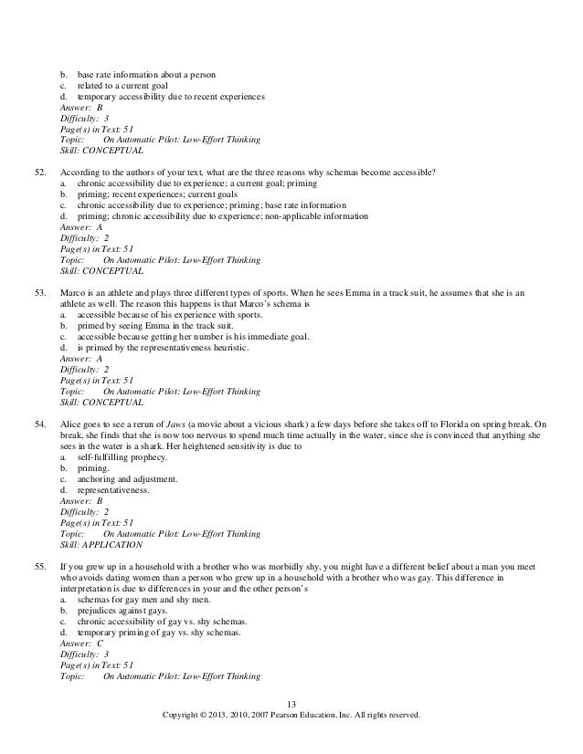 Social Psychology 8th Edition Aronson Test Bank