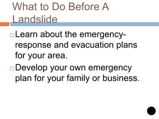 Storm surge and Landslide | PPTX