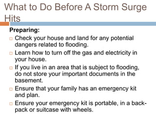 Storm surge and Landslide | PPTX