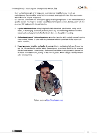 Social Reporting from  Conferences, Workshops and Other Events:  A practical guide for organisers