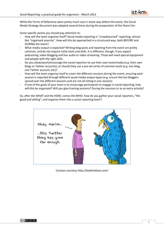 Social Reporting from  Conferences, Workshops and Other Events:  A practical guide for organisers