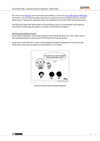 Social Reporting from  Conferences, Workshops and Other Events:  A practical guide for organisers