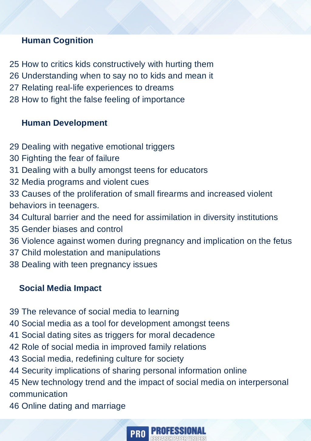 Research paper titles examples picture