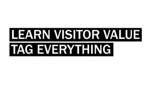 LEARN VISITOR VALUE
TAG EVERYTHING
 