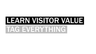 LEARN VISITOR VALUE
TAG EVERYTHING
 