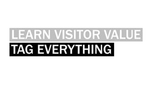 LEARN VISITOR VALUE
TAG EVERYTHING
 