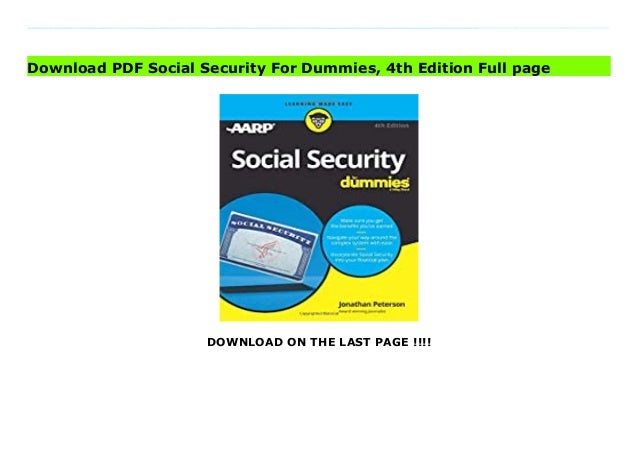 Social security-for-dummies-4th-edition 2 social securityfordummies4thedition 1 638