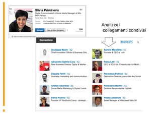Analizza i
collegamenti condivisi
 