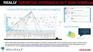 REALLY TARGETED OUTREACH (H/T BUILTVISIBLE)
Richard Baxter (@richardbaxterseo) of Builtvisible developed a method of colle...