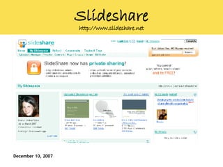 Slideshare http://www.slideshare.net 