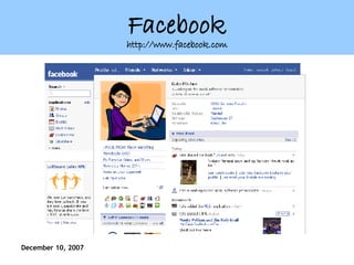 Facebook http://www.facebook.com 