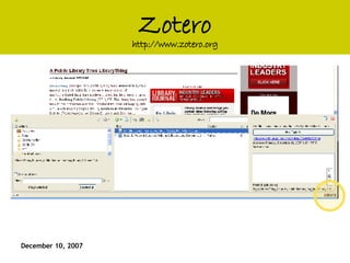 Zotero http://www.zotero.org 