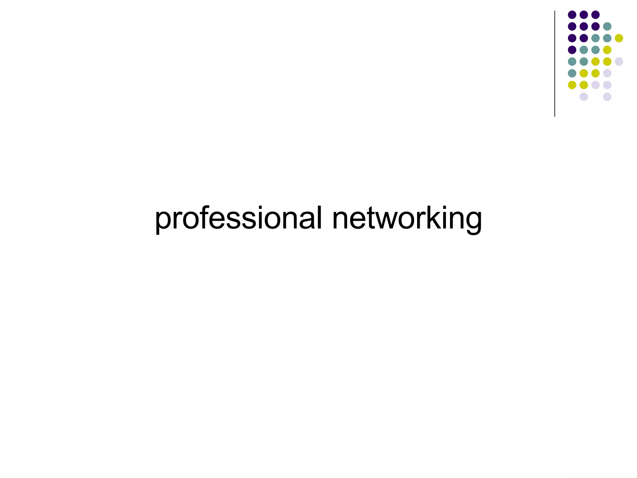 professional networking