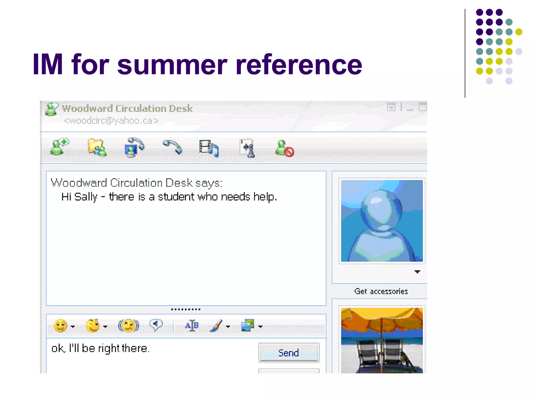 IM for summer reference
