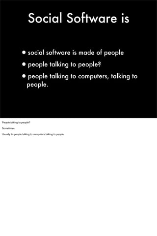 Social Software For Robots