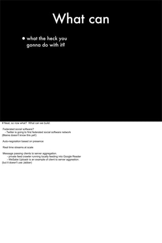 Social Software For Robots