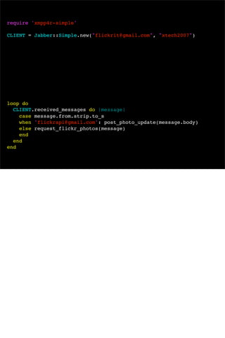 Social Software For Robots