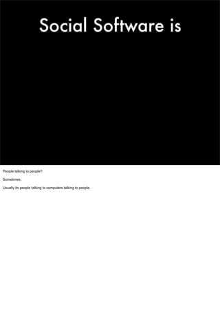 Social Software For Robots