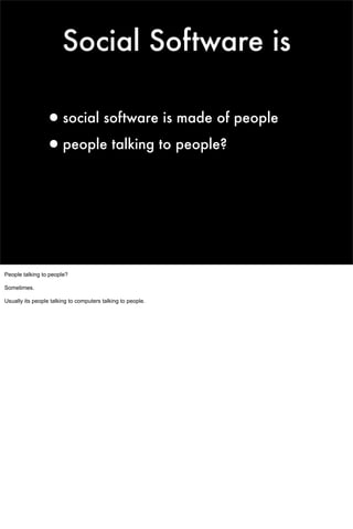 Social Software For Robots