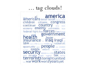 …  tag clouds! 