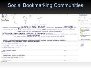 Social Bookmarking Communities 