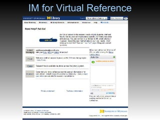 IM for Virtual Reference 