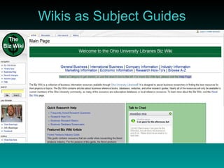 Wikis as Subject Guides 