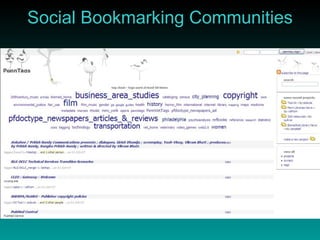 Social Bookmarking Communities 