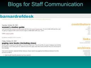 Blogs for Staff Communication 