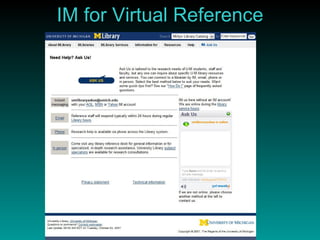 IM for Virtual Reference 