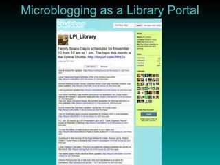 Microblogging as a Library Portal 