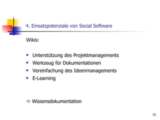 Social Software – Status Quo Im Web 2.0 
