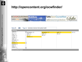 http://opencontent.org/ocwfinder/ 