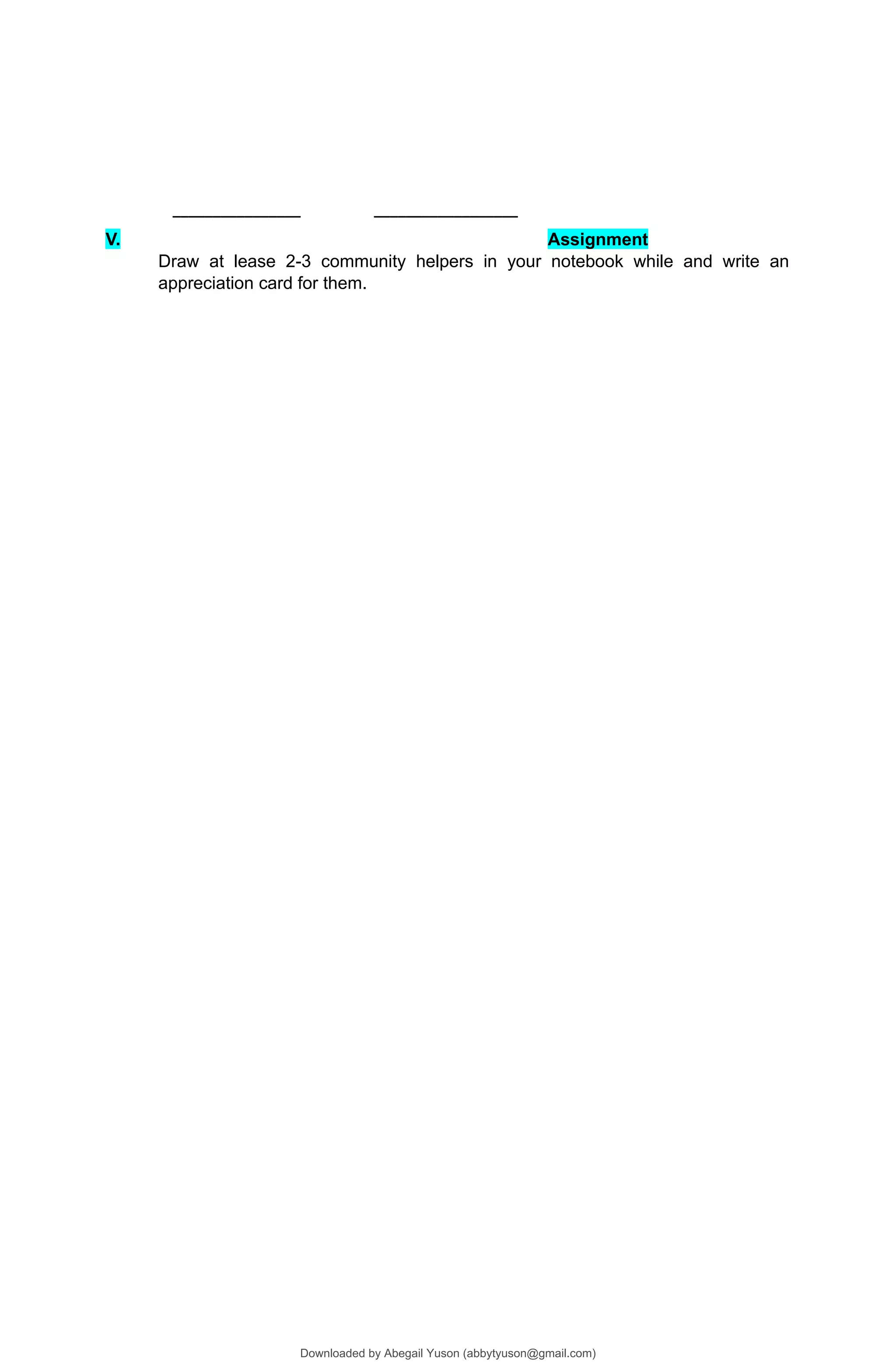 Social Studies Grade 1 Pdf