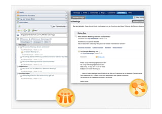 Szenario: Meeting/ Besprechung




24.05.2011          Impulse für Sparkassen   26
 