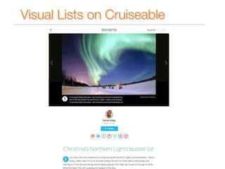Visual Lists on Cruiseable 
 